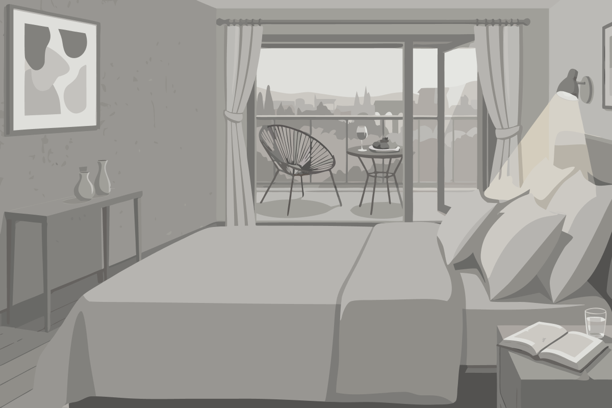 Junior Suite mit eigenem Balkon und Meerblick